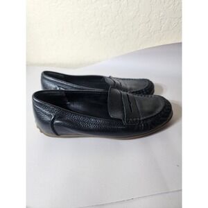 Vionic Penny Loafers Flats Shoes Mens Size 8.5 Black Grain Leather Ortho